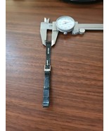 vintage NOS MCM 4CM black genuine leather watch strap silver buckle #10 - $18.96 CAD