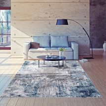 Rugs Area Rugs 8x10 Area Rug Carpets Modern Large Bedroom Blue Living Room Rugs - $179.00