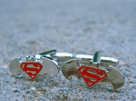 Batman Superman Cutout Wings with Silver Finish – Wedding, Birthday, Dad&#39;s Gifts - $3.95