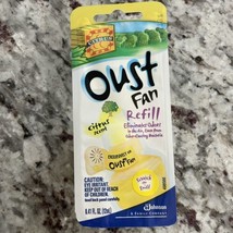 Oust Fan Refill Citrus Scent Air Freshener Cartridge Eliminates Odor Roo... - £7.72 GBP