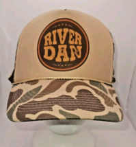 Vtg River Dan Trucker Hat Cap camo Country Music Artist Camouflage Nissu... - £11.20 GBP