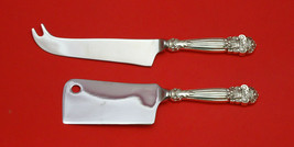 GEORGIAN BY TOWLE STERLING SILVER CHEESE SERVER SERVING SET 2PC HHWS CUSTOM MADE - £97.39 GBP