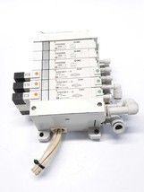 SMC (3) VQ2301-5 (3) VVQ2000-10A-1 Solenoid Valve 6 Stations Manifold  - $52.00