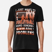 I Just Want To Play Volleyball Size S to 5XL Made in the USA T-Shirt - £17.58 GBP