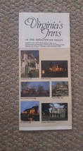 000 Vintage Travel Brochure Flyer Pamphlet Virginia&#39;s Inns Shenandoah Va... - $5.99