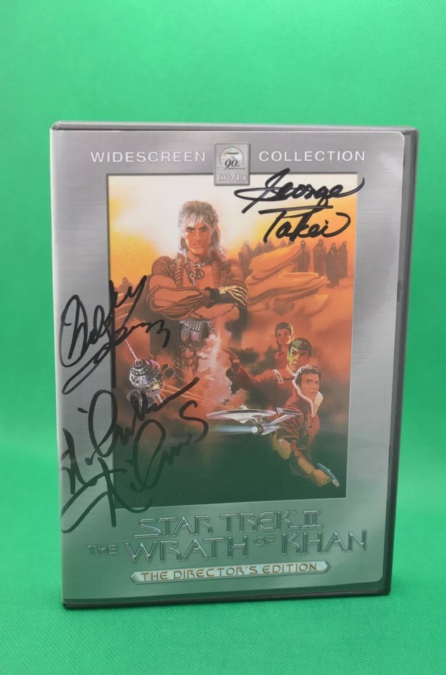 Autographed Star Trek II DVD by George Takei, Nichelle Nichols, Walter K... - $111.15