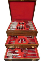 San Lorenzo by Tiffany &amp; Co Sterling Silver Flatware Set 340 pcs in Fitted Chest - £31,451.23 GBP