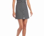 Michael Kors Black White Checked Front Snap Button Mini Dress Size 14 NEW - $85.00