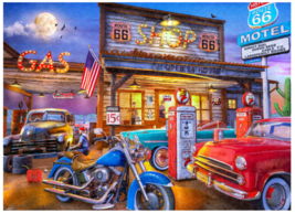 Vermont Christmas Company Route 66 1000 Piece Jigsaw Puzzle - £13.40 GBP