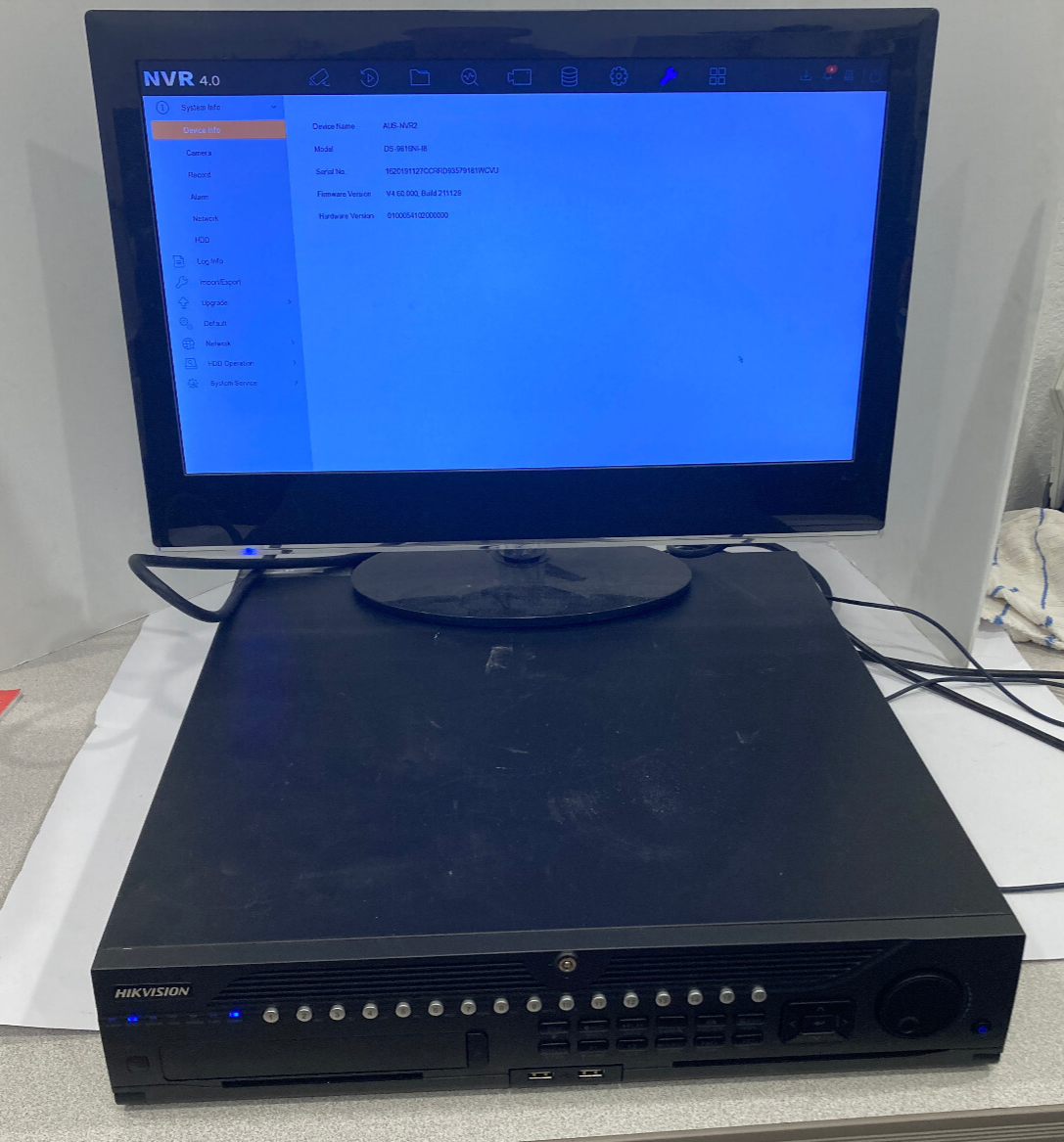 Hikvision DS-9616NI-I8 16 Channel NVR 12MP no HDD with password  and 1 s... - $197.95