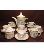 Elegancy Beautiful Lily Fine Porcelain China Tea Set - $197.01