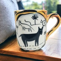 Starbucks Coffee Cup Made in Italy Coffee Cup Mug Hand Painted Desert Animals - £16.19 GBP