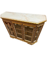 Luxurious Ivory &amp; Gold Display Cabinet - $3,070.50 CAD