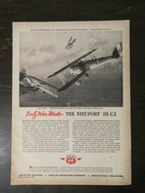 Vintage 1961 Phillips 66 Early War Birds Airplane The Nieuport 28 C.I. Ad - $6.64