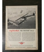 Vintage 1961 Phillips 66 Early War Birds Airplane The Nieuport 28 C.I. Ad - £5.22 GBP