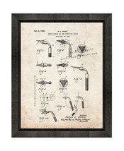 Tooth Cleaning and Gum Stimulating Device Patent Print Old Look with Bev... - $24.95+