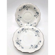Johann Haviland Blue Garland Tea Cup Saucers (1 Pair) Bavaria Germany SH... - $191.91 MXN