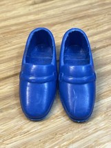 Vintage Barbie Ken Doll Blue Loafer Shoes Accessories KG JD - $11.88