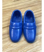 Vintage Barbie Ken Doll Blue Loafer Shoes Accessories KG JD - $11.88