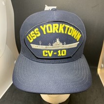 Uss Yorktown CV-10 Navy Ship Hat U.S Military Official Ball Cap U.S.A Made - £18.57 GBP