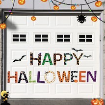 Happy Halloween Garage Door Magnets Decorations Magnetic Decal Waterproof Themed - £23.71 GBP