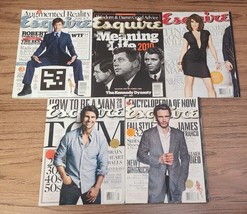 Lot of 5 Esquire Men&#39;s Magazines 2009 &amp; 2010 Robert Downey Jr Tom Cruise... - £7.46 GBP