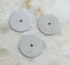 100 Stainless Steel Metal 10mm Flat Micro Thin Round Heishi Disc Spacer Beads - £3.94 GBP