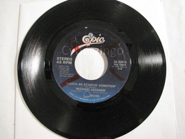 Michael Jackson Wanna Be Startin Somethin 45 rpm Record Vintage 1983 - £7.70 GBP