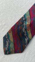 Coogi Australia Men’s Silk Necktie Multicolor Stripe Tie Vintage - $24.72