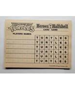 Teenage Mutant Ninja Turtles Heroes in  Halfshell Game 47 Sheet Replacem... - £7.13 GBP