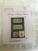 Merry Merry Snow Snowmen Christmas Lindy Jane Cross Stitch Pattern LJD-14 - £7.77 GBP