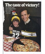 1981 Pizza Hut Print Ad Vintage Football Steelers 8.5&quot; x 11&quot; - €17,33 EUR