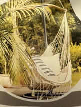 BHC-412FR 40&quot; Island Rope Fringe Hammock Chair w/Hanging Hardware &amp; Spreader ... - £47.33 GBP