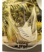 BHC-412FR 40&quot; Island Rope Fringe Hammock Chair w/Hanging Hardware &amp; Spre... - £47.27 GBP
