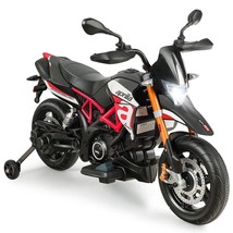 12V Kids Ride-On Motorcycle Aprilia Licensed with Sounds and Music-Red -... - £145.67 GBP