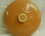 Antique Yellow Ware Banded Arched Stoneware Replacement Crock Lid (Only)... - $46.52