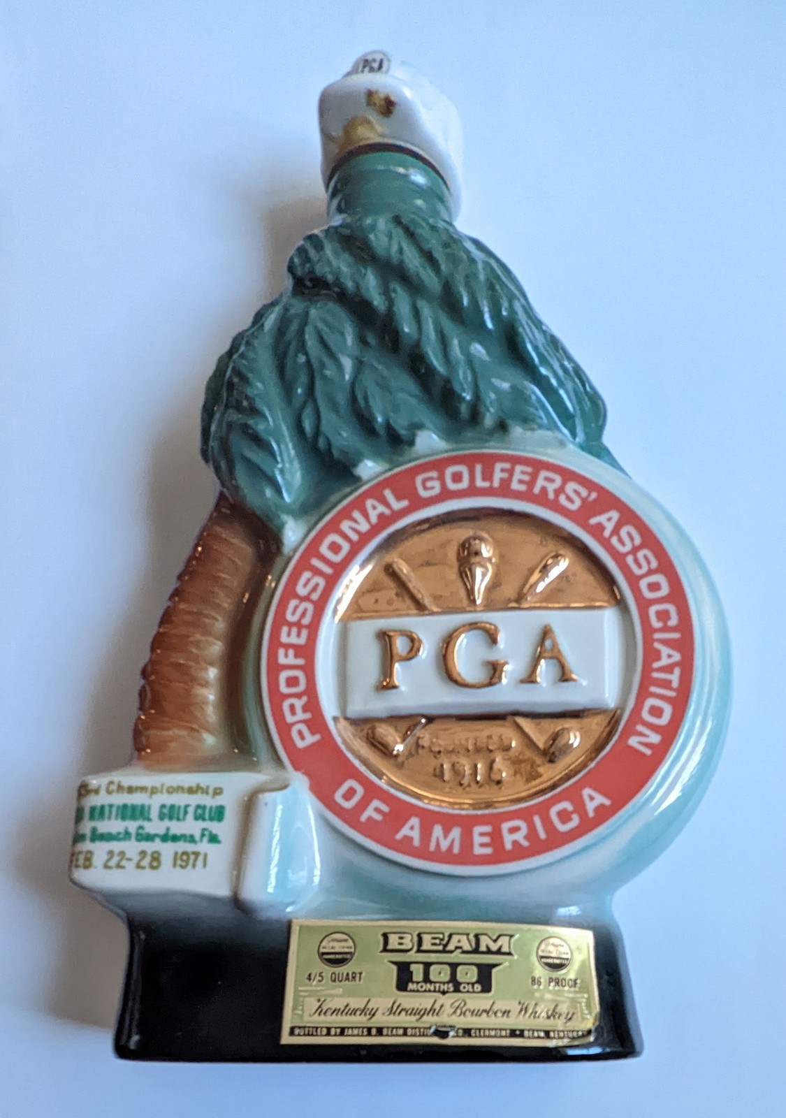Primary image for Professional Golf Association of America PGA Feb 1971 Beam 100 Months Old Bottle