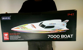 7000 RC Remote Radio Control Syma WHITE Stealth Racing Speed Boat **USA SELLER** - £85.60 GBP