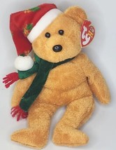 2003 Ty Beanie Baby &quot;2003 Holiday Teddy&quot; Retired Brown Bear BB23 - £7.82 GBP
