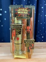 1999 STAR WARS EPISODE 1 Darth Maul Collector Watch with His Lightsaber ... - $14.90