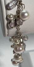 Bracelets Chain Faux Pearls Acrylic Pear and Round Stones Unbranded 7 Inches - £6.06 GBP