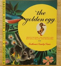 Kids Little Golden Record The Golden Egg Ireene Wicker Beethoven Country... - $9.89