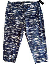 NWT Lafayette 148 Luna Blue and White Cropped Pants Size 22 - £118.81 GBP