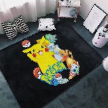 Cute Area Rugs,Large Carpet Non-Slip Washable Floor Rug, Stain Resistant Living - £62.34 GBP