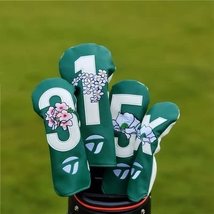 Golf Driver Fairway Wood Hybrid Head Cover Taylormade Flower Classic T Green - £14.87 GBP+