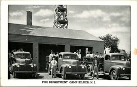1940s Postcard Camp Kilmer New Jersey NJ - Fire Department - Hament Pub UNP Q15 - £12.44 GBP