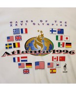 NWT Vintage 1996 Atlanta Olympics Olympiad Shirt XL White Single Stitch ... - $96.66