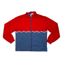 adidas Tracksuit Jacket Originals Adicolor Sliced Trefoil Track Top in Blue Red - £19.63 GBP