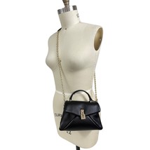 Ted Baker NWT Poppy Small Black Ocean Nappa Leather Satchel with Lock De... - $2,793.63 MXN