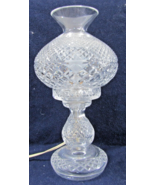 Vintage Waterford Crystal 13 3/4&quot; Tall Alana 2 Piece Hurricane Lamp - $494.01